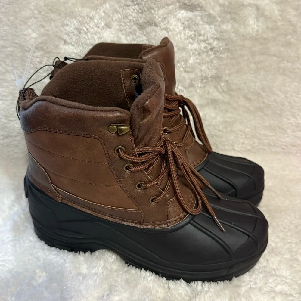 London Fog men's snow boots with 3M Thinsulate thermal insulation, size 7M US